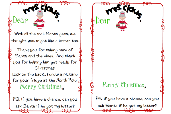 Write Letters To Mrs Claus