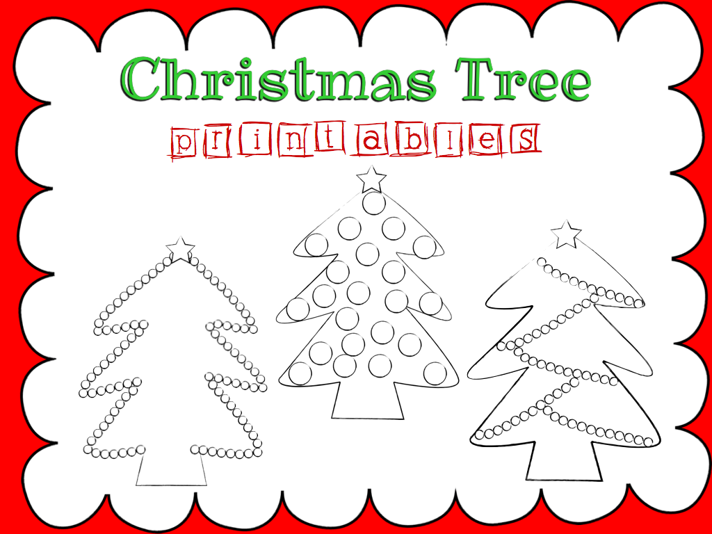 Christmas Tree Printables – The Mommy Teacher