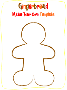 Gingerbread template perfect for any activity!
